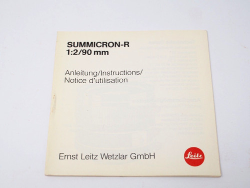 Leica summicron 90mm 2 - summicron-r,