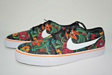 Nike Toki Low Txt Print "Floreale" Arancione/Bianco/Nero 631697-810 Taglia 8