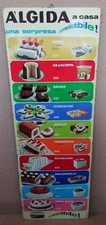 Algida anni60 70 tabella insegna cartello gelati torte gelato latta lire dolci