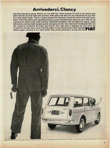 Pubblicità fiat 1100d station - fiat,