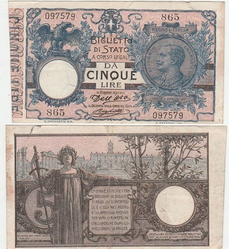 Vitt eman iii lire - 5, d.m