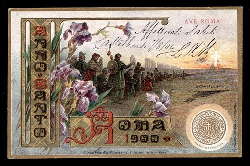 Antica cartolina anno - antica, santo