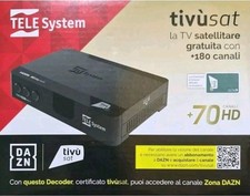 DECODER HD TIVÙSAT SATELLITARE CON SCHEDA TELESYSTEM TS9018HEVC 