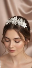 Cerchietto sposa argento - cerchietto,