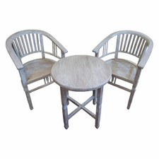 Set tavolino e sedie in legno