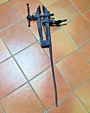 Vecchia Morsa da Fabbro forgiata ( morsa con piede ) - completamente ripulita