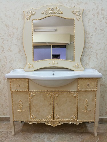 Mobile bagno legno - avorio, e