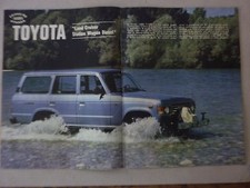 *ARTICOLO PROVE SU STRADA TOYOTA LAND CRUISER STATION WAGON DIESEL - 1981
