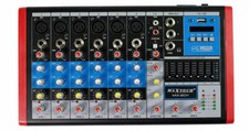 Mixer audio pro 8 canali equalizzatore 6 mic XLR phantom +48V usb Mp3 DJ MIX-8C