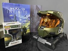Halo 3 Legendary Edition Helmet + Infinite Artbook + Halo Encyclopedia Funko pop