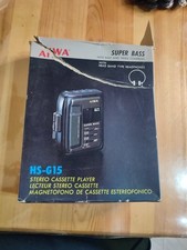 AIWA HS-G15 Walkman Stereo Cassette Player Super Bass con scatola