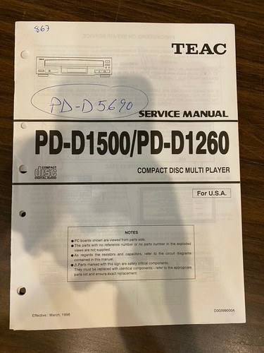 Teac d1500 d1260 lettore - pd-d1260,