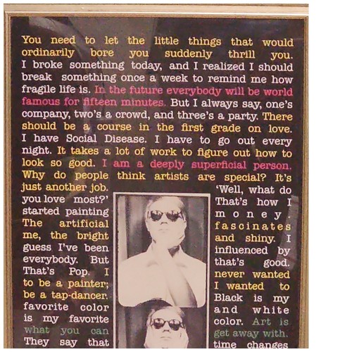 Andy warhol citazioni stampa - andy,