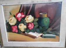 Dipinto a olio natura morta in
