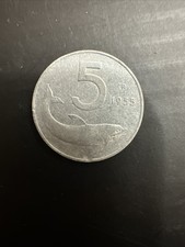 5 Lire Delfino 1955