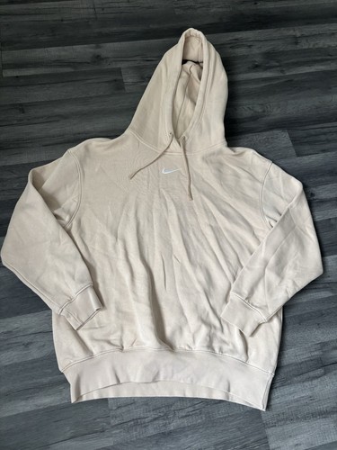 Felpa nike beige con cappuccio - felpa,