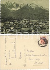 1957 SAN CANDIDO (BZ) Veduta con le DOLOMITI *Autografo Mario FERRAIOLO FG VG