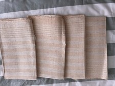 Canovacci strofinacci da cucina nuovi set 4 pezzi a righe beige