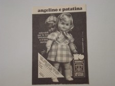 advertising Pubblicità 1974 BAMBOLA SEBINO ANGELINO E PATATINA