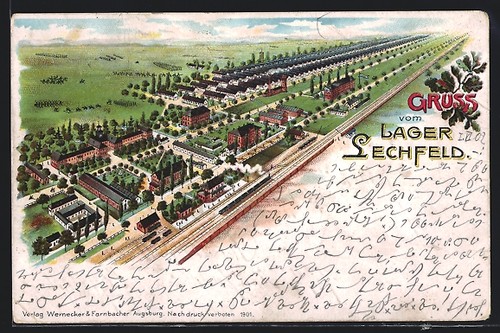 Litografia lager lechfeld - litografia,
