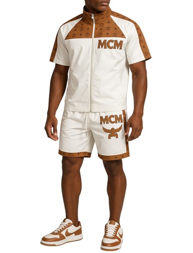 Mcm tuta pelle camicia giacca - camicia,