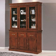 CREDENZA CRISTALLIERA LEGNO