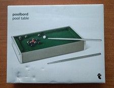 POOL TABLE MINI BILIARDO DA SCRIVANIA - OTTIMO con SCATOLA E ACCESSORI