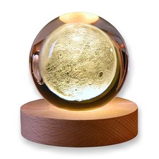 Sfera di Cristallo 3D con Base