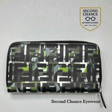 FENDI FF LOGO CAMO ZIP-AROUND