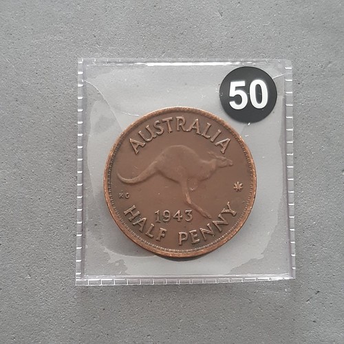 Australia half penny - "half, penny"