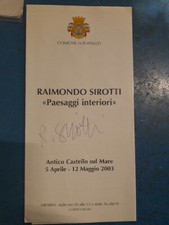 Autografo del pittore Raimondo