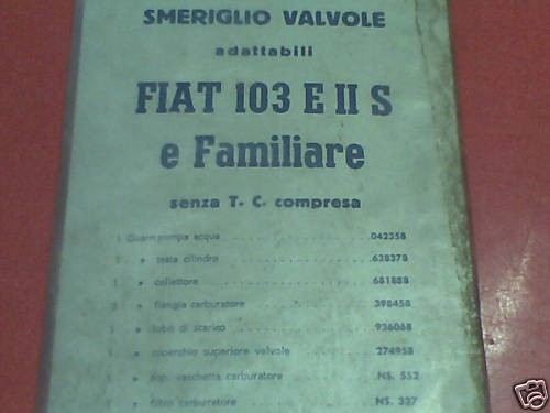 Guarnizione smeriglio valvole - guarnizione,