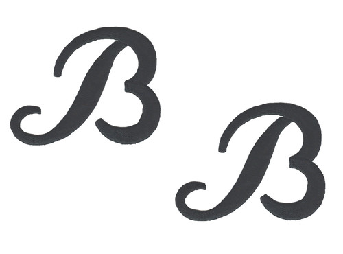Set monogramma ricamato - monogramma, 2"