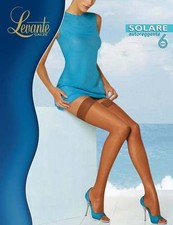 Levante Collant Donna Solare 6 DEN Calze Autoreggente - Punta nuda