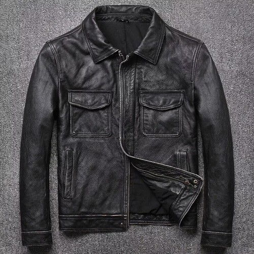 Giacca biker uomo vintage - , nera