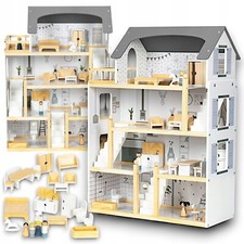 Casa delle Bambole PREMIUM in Legno Grande XXL Villa Mobili per Bambini Regal...