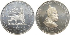 Ethiopia - 5 Birr/Dollars 1972