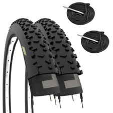 2 COPERTONI 29x2.25 +CAMERE PNEUMATICI 57-622 TASSELLATI GOMME MTB MOUNTAINBIKE 