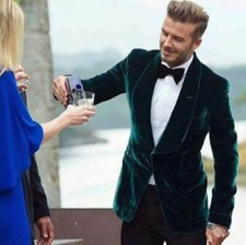 Blazer verde uomo elegante