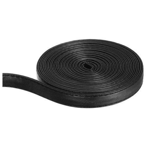 Black leather strap - leather, wide