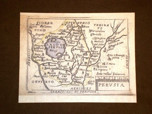 Mappa perugia theatrum orbis - mappa,