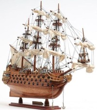 18 Wood Brown San Felipe 1690 Small Boat Hand Painted Decorative Boat