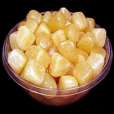 Calcite Gialla 500 gr Pietre Dure Burattate Minerali Lavorati Cristalloterapia