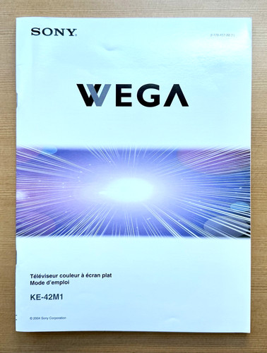 Sony wega plasma 42m1 - plasma, ke-42m1