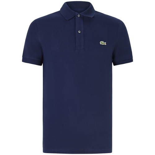 Lacoste polo blu con - blu, mini