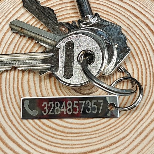 Portachiavi acciaio inox - in,