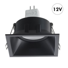 Faretto nero incasso quadrato