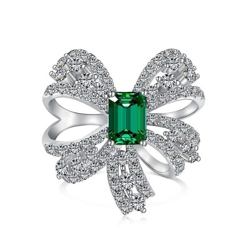 Anello fiocco con pietra - anello,