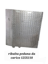 Rampa, pedana inclinata in alluminio con superficie antiscivolo (125x118)