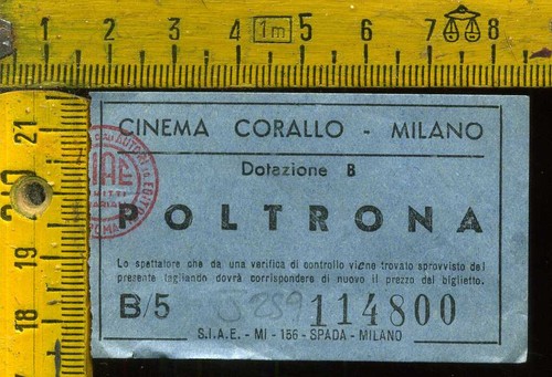 Biglietto teatro cinema - biglietto,